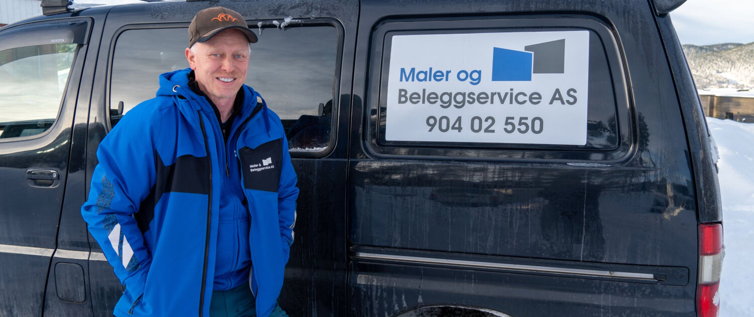 Malermester Tommy Klokseth, samarbeidspartner